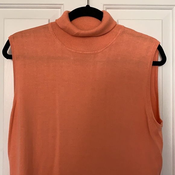 CITY SILK KNITWEAR SLEEVELESS SWEATER TURTLENECK - Picture 2 of 6